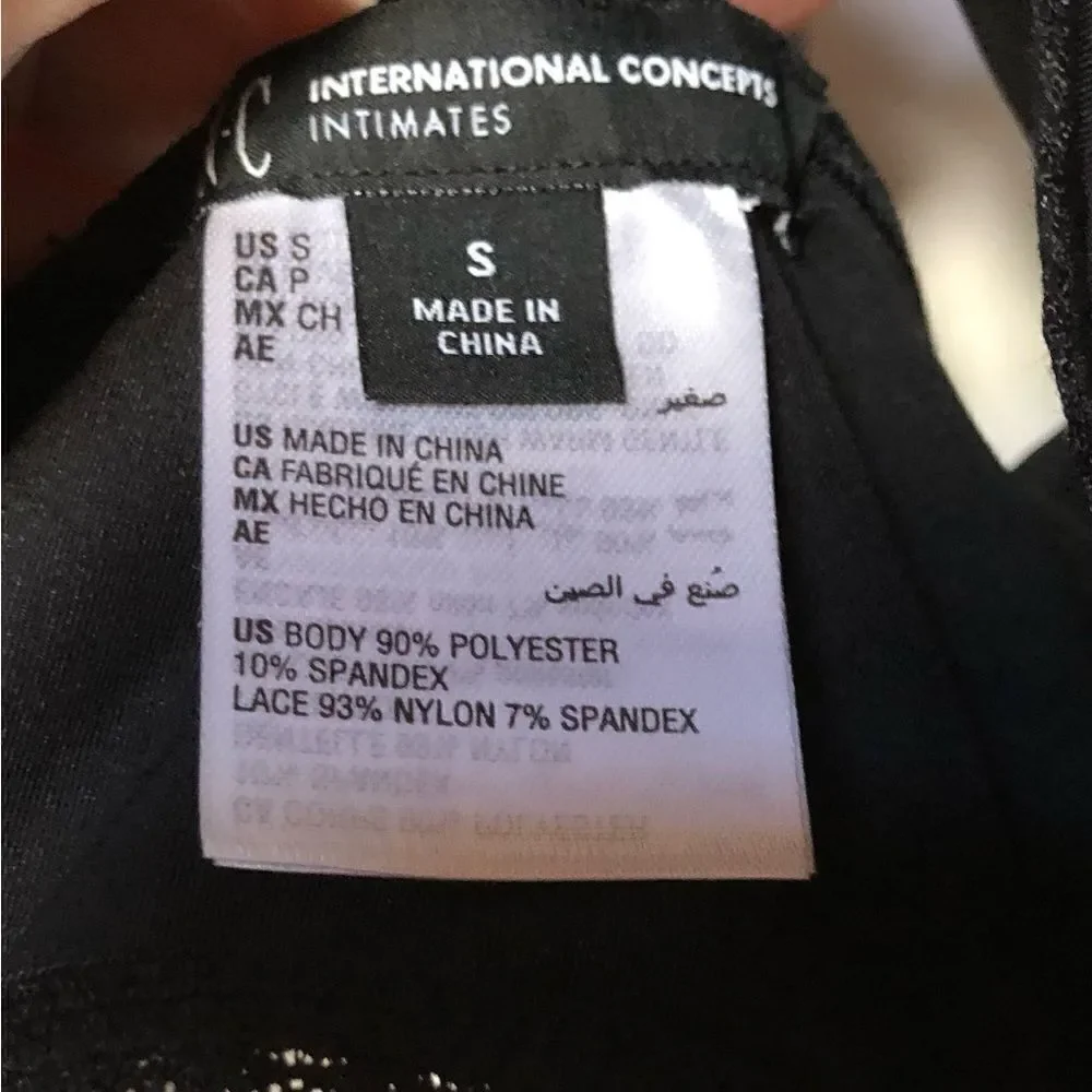 I.N.C. INTERNATIONAL CONCEPTS - 🎉2X HP🎉NWT - L Sz S Lace-Trimmed Bralette/Black